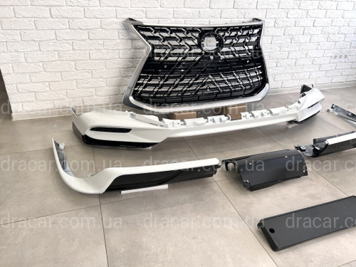 Обвес комплект SAMURAI 2020+  Lexus LX 570 450d 2015-2022 ABS пластик, цвет белый артикул 8104