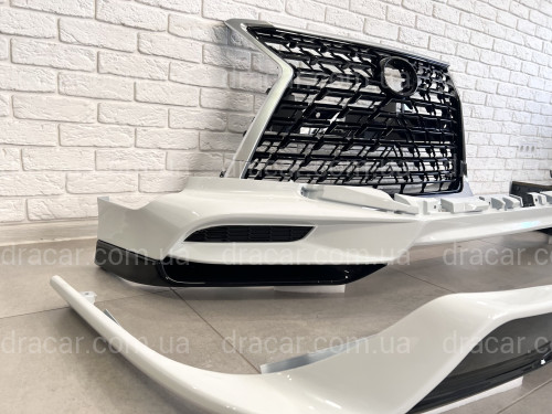 Обвес комплект SAMURAI 2020+  Lexus LX 570 450d 2015-2022 ABS пластик, цвет белый артикул 8104
