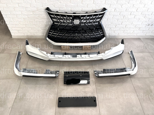 Обвес комплект SAMURAI 2020+  Lexus LX 570 450d 2015-2022 ABS пластик, цвет белый артикул 8104