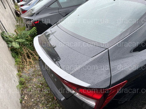 Спойлер лип Hyundai Elantra CN7 21+ ABS пластик под покраску артикул 7957