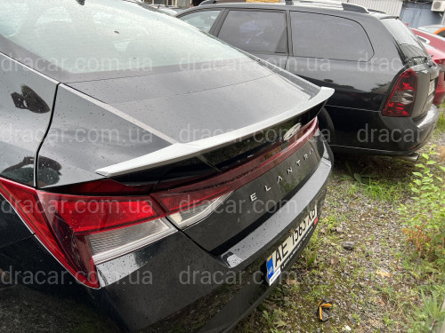 Спойлер лип Hyundai Elantra CN7 21+ ABS пластик под покраску артикул 7957