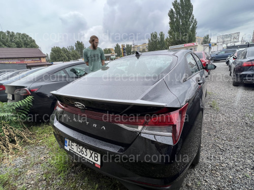 Спойлер лип Hyundai Elantra CN7 21+ ABS пластик под покраску артикул 7957