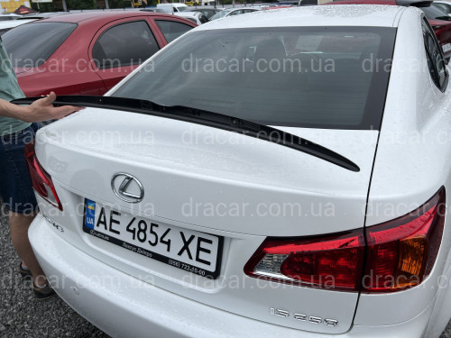 Спойлер лип багажника Lexus IS 2005-2012 ABS пластик, цвет черный глянец артикул 8084