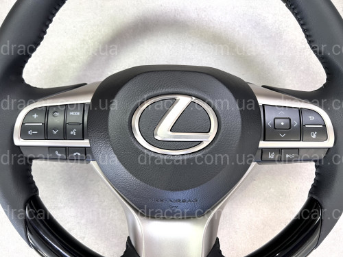 Руль в сборе черный PIANO BLACK Lexus LX 570 / GX 460 артикул 8081
