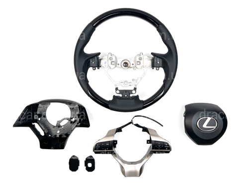 Руль в сборе черный PIANO BLACK Lexus LX 570 / GX 460 артикул 8081