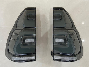 Задние LED фонари Toyota Land Cruiser Prado 120 2003-2009 в стиле 2018+ , дымчатые 2шт