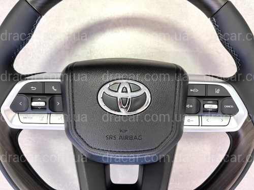Руль в сборе Toyota Land Cruiser 200 / Prado 150 в стиле LC 300 GR артикул 8082