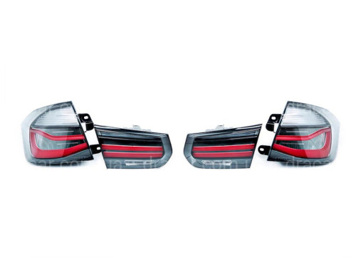Задние LED фонари BMW 3 series F30 2012-2018 дымчатые, 4шт. артикул 8166