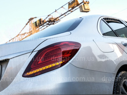 Задние LED фонари рестайлинг 2019+ для Mercedes-Benz C-class W205 2015-2021 2шт. артикул 8167