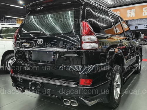 Обвес юбка заднего бампера Toyota Land Cruiser Prado 120 2003-2009 артикул 8175