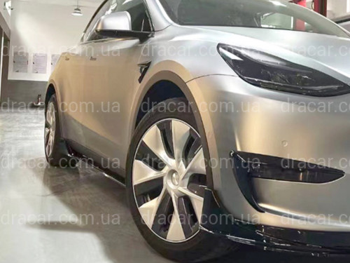 Комплект обвеса Tesla Model Y 2020- ABS пластик, цвет черный глянец артикул 8158