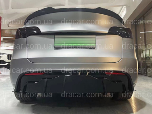 Комплект обвеса Tesla Model Y 2020- ABS пластик, цвет черный глянец артикул 8158