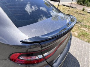 Спойлер лип SRT Dodge Dart 2012-2017 ABS пластик, цвет черный глянец