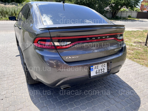 Спойлер лип SRT Dodge Dart 2012-2017 ABS пластик, цвет черный глянец артикул 8099