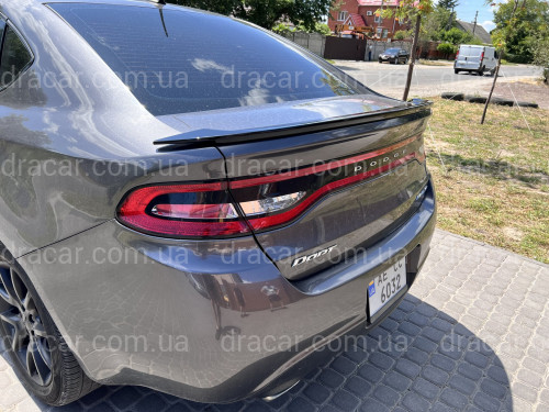 Спойлер лип SRT Dodge Dart 2012-2017 ABS пластик, цвет черный глянец артикул 8099