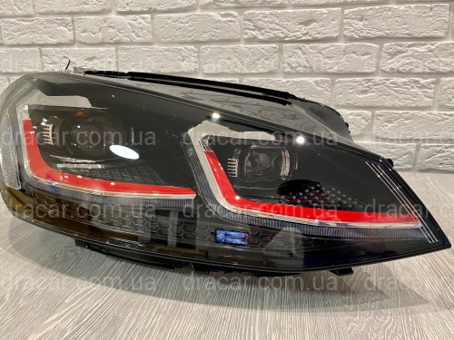 FULL LED фары Volkswagen Golf 7 2012-2016 в стиле GTI рестайлинг 7.5 артикул 8193