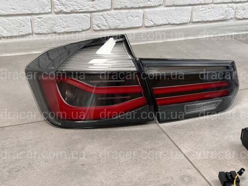 Задние LED фонари BMW 3 series F30 2012-2018 дымчатые, 4шт. артикул 8166