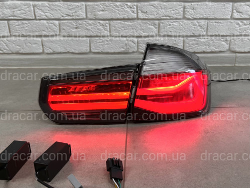 Задние LED фонари BMW 3 series F30 2012-2018 дымчатые, 4шт. артикул 8166