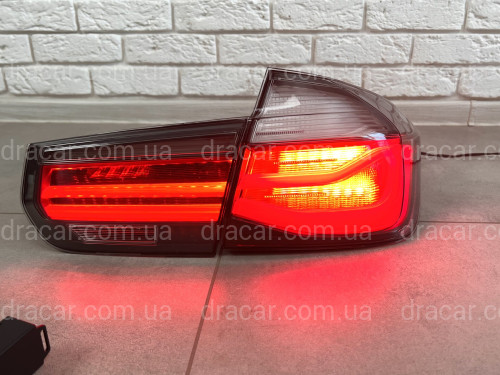 Задние LED фонари BMW 3 series F30 2012-2018 дымчатые, 4шт. артикул 8166