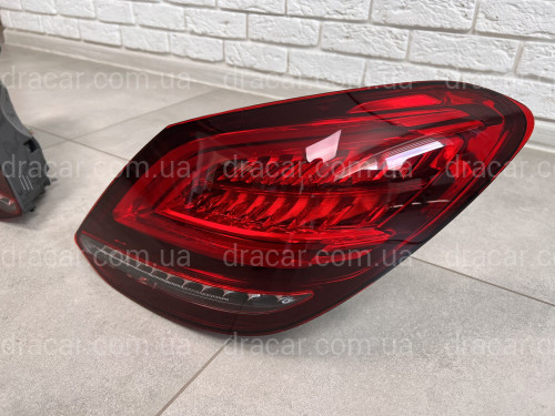 Задние LED фонари рестайлинг 2019+ для Mercedes-Benz C-class W205 2015-2021 2шт. артикул 8167