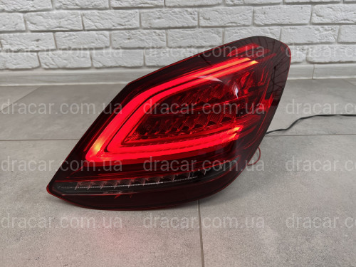 Задние LED фонари рестайлинг 2019+ для Mercedes-Benz C-class W205 2015-2021 2шт. артикул 8167
