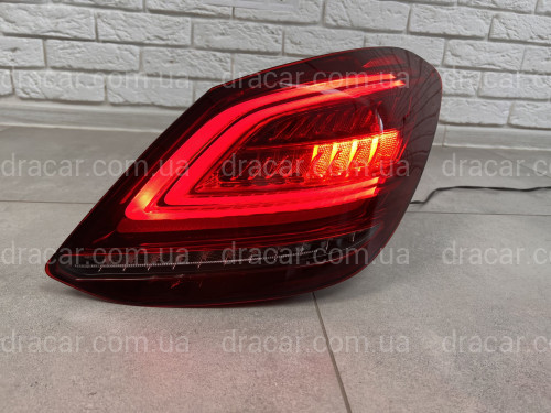 Задние LED фонари рестайлинг 2019+ для Mercedes-Benz C-class W205 2015-2021 2шт. артикул 8167