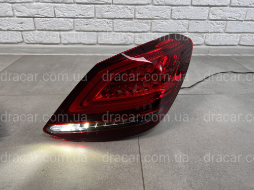 Задние LED фонари рестайлинг 2019+ для Mercedes-Benz C-class W205 2015-2021 2шт. артикул 8167