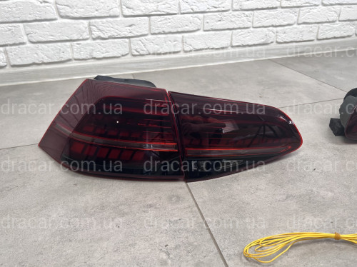 Задние LED фонари стопы Volkswagen Golf 7 хетчбек 2012-2016 артикул 8161
