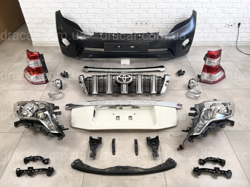 Обвес комплект рестайлинга Toyota Land Cruiser Prado 150 в 2013-2017 артикул 8173
