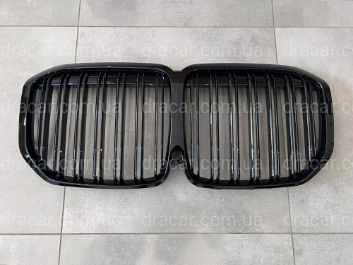 Решетка радиатора ноздри M-Look для BMW X7 G07 2019-2022 черный глянец артикул 8208