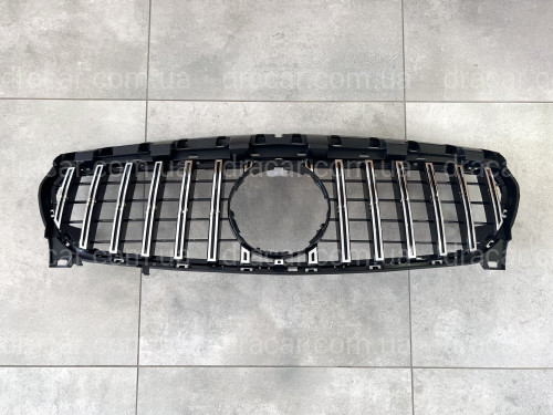 Решетка радиатора GT Panamericana черная с хромом Mercedes CLA-Class W117 2016-2018 артикул 8205