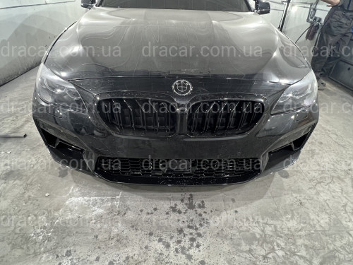 Передний бампер с ноздрями в стиле M5 F90 G30  для BMW 5 Series F10 F11 2010-2016 артикул 8213