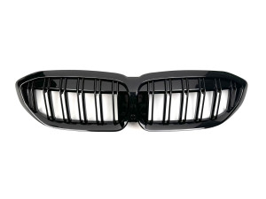 Решетка радиатора ноздри M-Look для BMW 3 Series G20 / G21 2018-2022 черный глянец