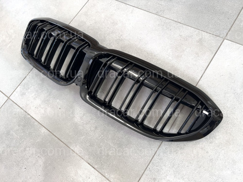 Решетка радиатора ноздри M-Look для BMW 3 Series G20 / G21 2018-2022 черный глянец артикул 8214
