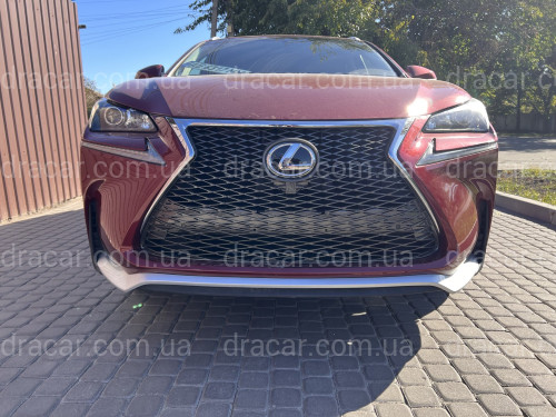 Бампер передний F-Sport Lexus NX 2014-2016 (бампер, юбка, решетка, хром) артикул 7594