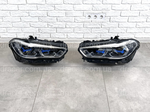 Фары Laser BMW X5 G05 F95 / X6 G06 F96 до рестайлинга 2018-2022 2шт. комплектные с блоками  артикул 8235