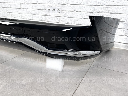 Обвес юбка заднего бампера Lexus LX 570 2015-2022 цвет черный 202 артикул 8257