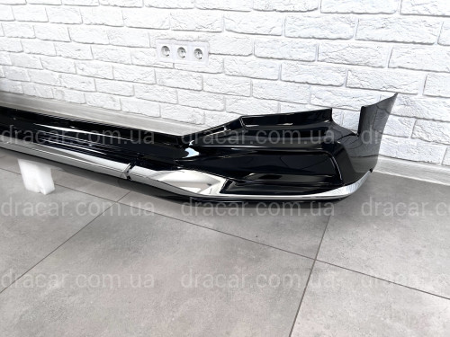 Обвес юбка переднего бампера Lexus LX 570 2015-2022 цвет черный 202 артикул 8256