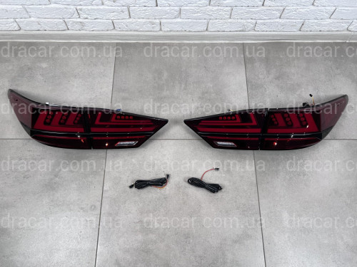Задние красные фонари Lexus ES 2012-2017, комплект 4шт. артикул 8282