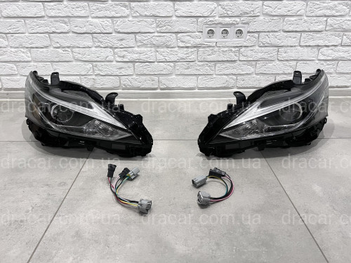 FULL LED фары в стиле рестайлинг 2017- для Lexus CT 2010-2021, комплект 2шт. артикул 8285