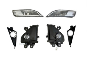 Led туманные фары + заглушки + указатели поворота Lexus GX 460 2014-2021 (левая+правая)