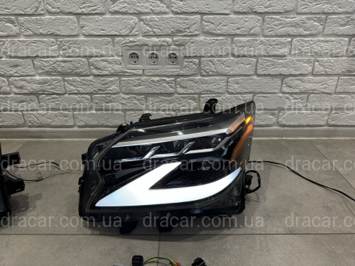 Фары Full Led Lexus GX 460 2014-2019 в стиле рестайлинг 2020+ 2шт. левая+правая артикул 8290