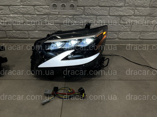 Фары Full Led Lexus GX 460 2014-2019 в стиле рестайлинг 2020+ 2шт. левая+правая артикул 8290