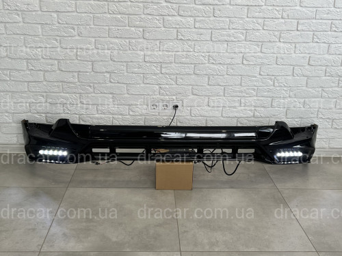 Юбка переднего бампера TRD Toyota Land Cruiser Prado 150 2017+ цвет черный артикул 7544
