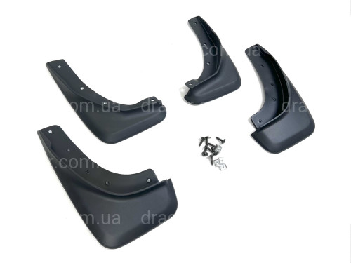 Брызговики Volvo S40 2009-2012 рестайлинг, комплект 4 шт. артикул 8317