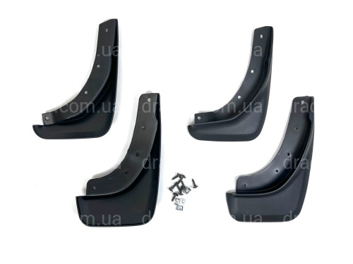 Брызговики Volvo S40 2009-2012 рестайлинг, комплект 4 шт. артикул 8317