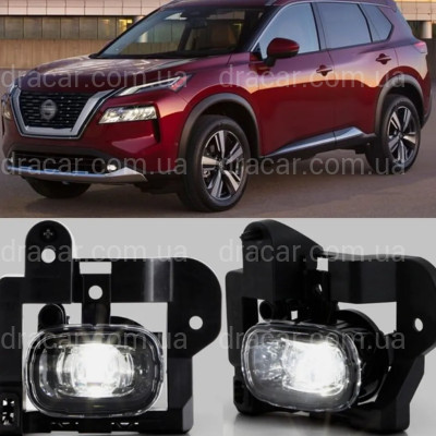 Противотуманные фары Nissan X-Trail T33 / Rogue 2021+ (полный установочный комплект) артикул 8332