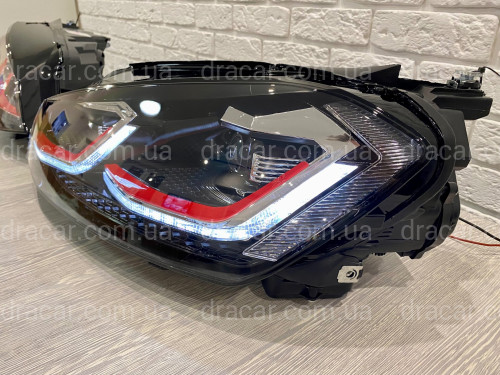 FULL LED фары в стиле GTI Volkswagen Golf 7.5 рестайлинг 2017-2021 артикул 8333
