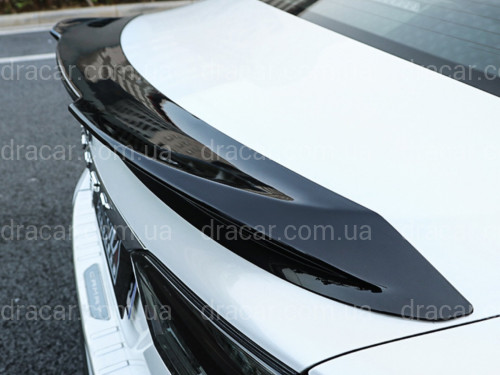 Спойлер лип багажника TRD Toyota Camry 70 2018- ABS пластик, цвет черный глянец артикул 8371