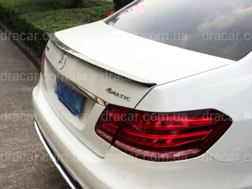 Спойлер лип на багажник Mercedes W212 2009-2016 ABS пластик, цвет черный глянец артикул 8367